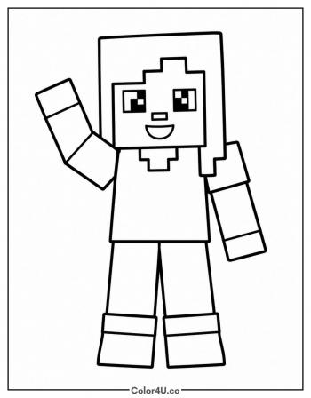 Easy Alex coloring page