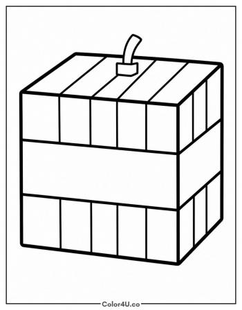 TNT Block coloring page