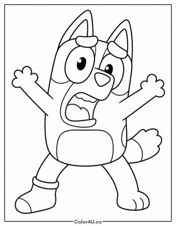 Muffin Being Muffin coloring page