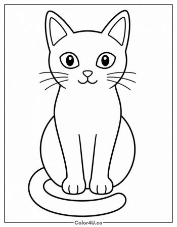 Black Cat coloring page