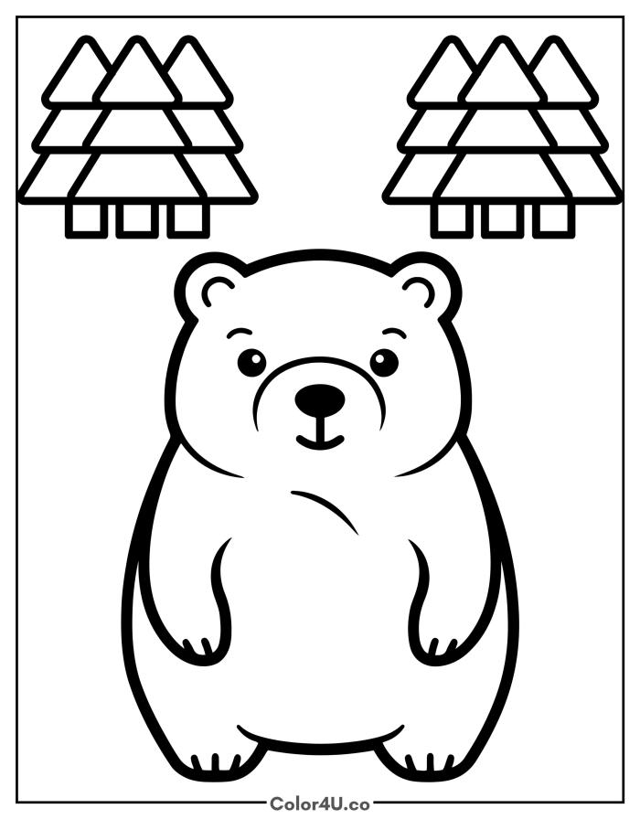 bear-and-spruce-trees