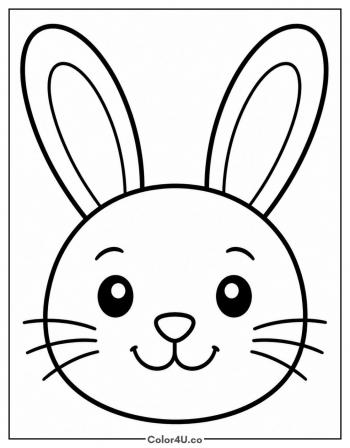 Bunny Face coloring page