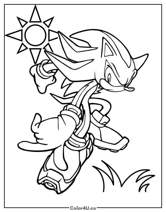 Shadow in the Sunlight Coloring Page