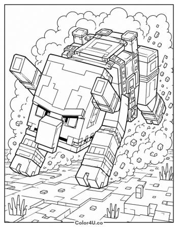 Ravager Charging coloring page