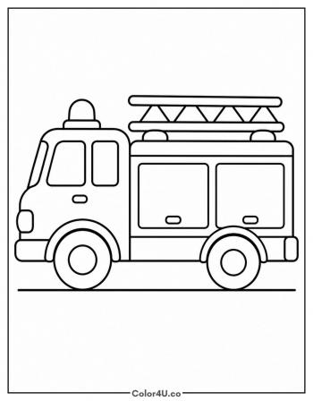 Marshall's Fire Truck coloring page