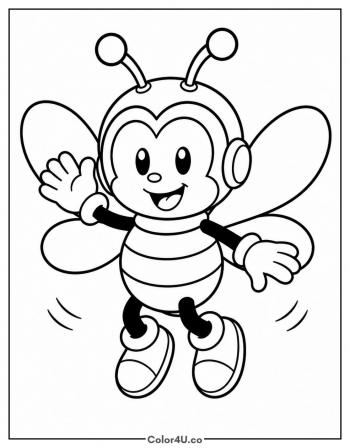 Charmy Bee coloring page