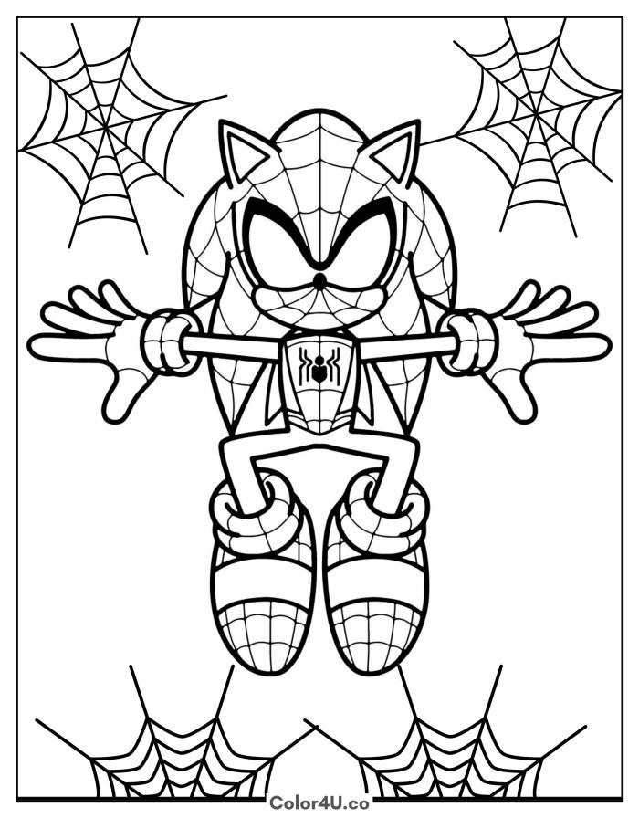 sonic-in-a-spider-man-costume