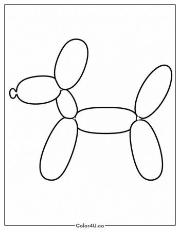 Balloon Dog coloring page