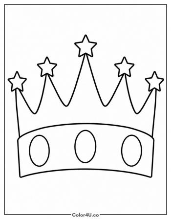 Birthday Crown coloring page