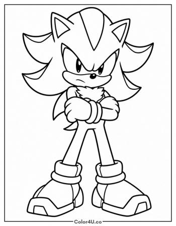 Shadow Standing Ready coloring page