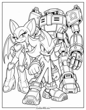 Team Dark coloring page