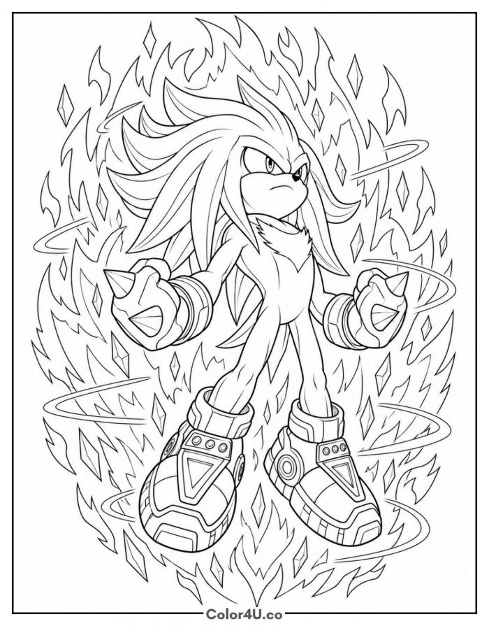 Super Knuckles Coloring Page