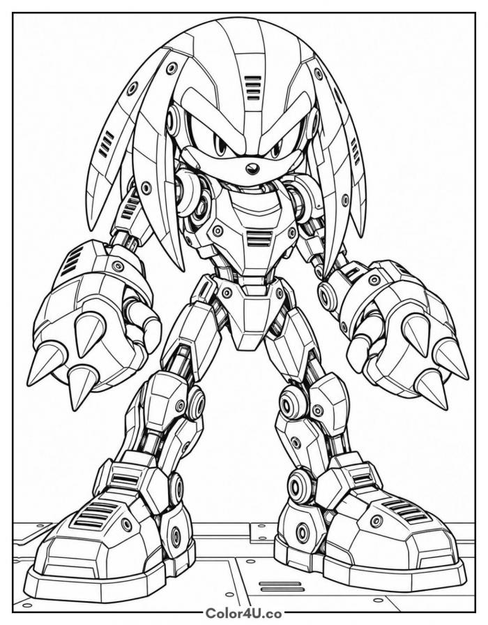 Metal Knuckles Coloring Page