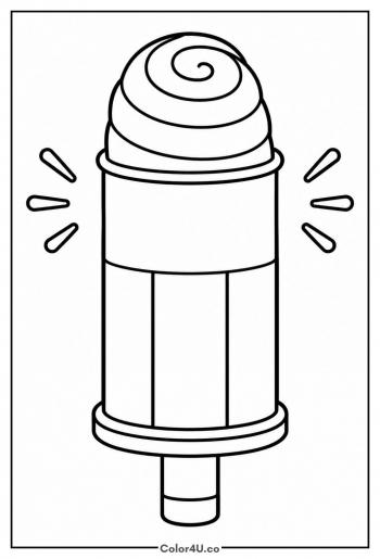 Swirl Push Pop coloring page