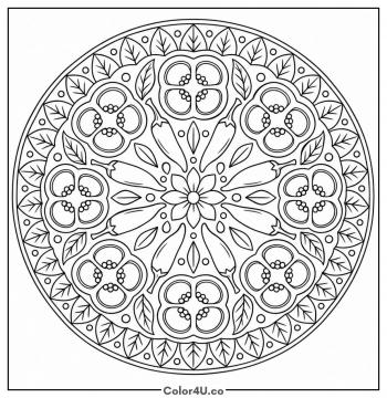 Pepper Mandala coloring page