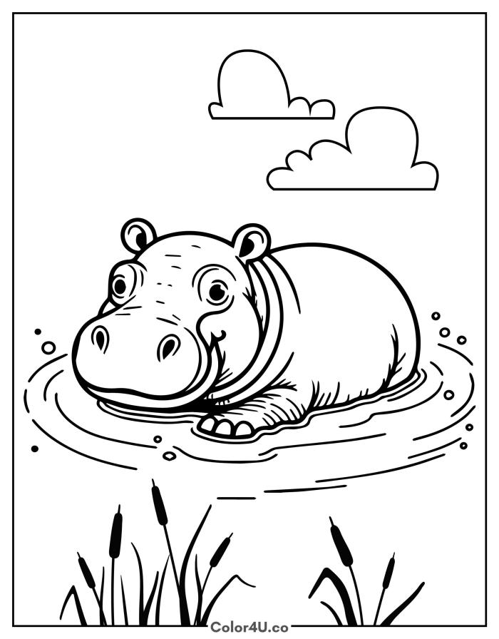 hippo-swimming