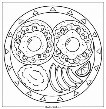 Huevos Rancheros coloring page