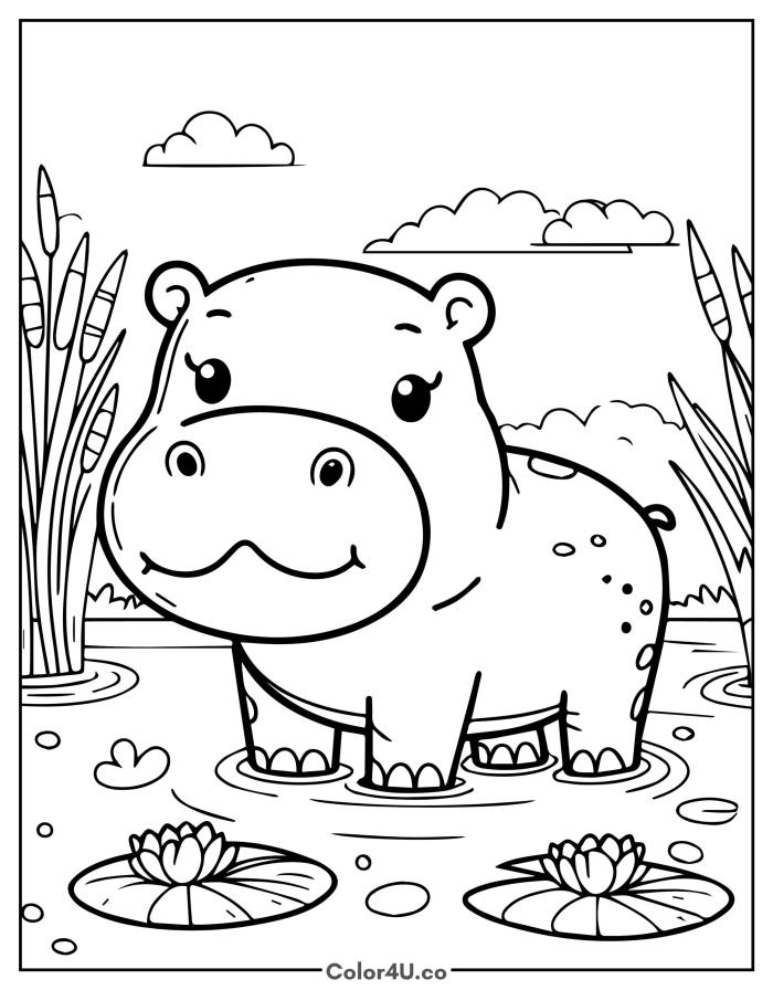 hippo-in-the-river