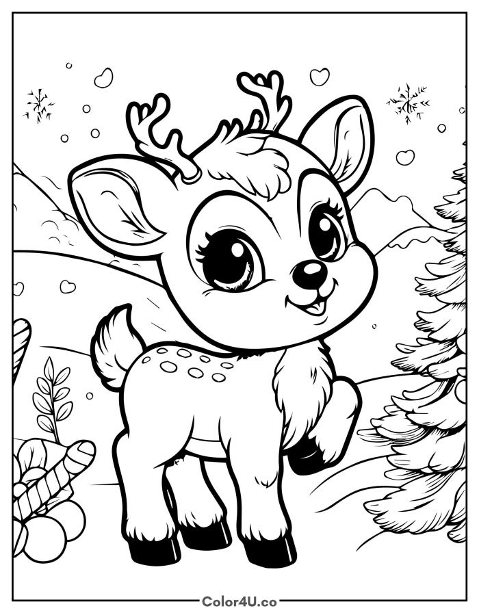 a-reindeer-in-the-new-year-s-forest