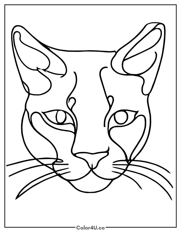 cat-head-abstract