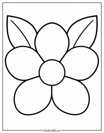 Orange Blossom Flower coloring page