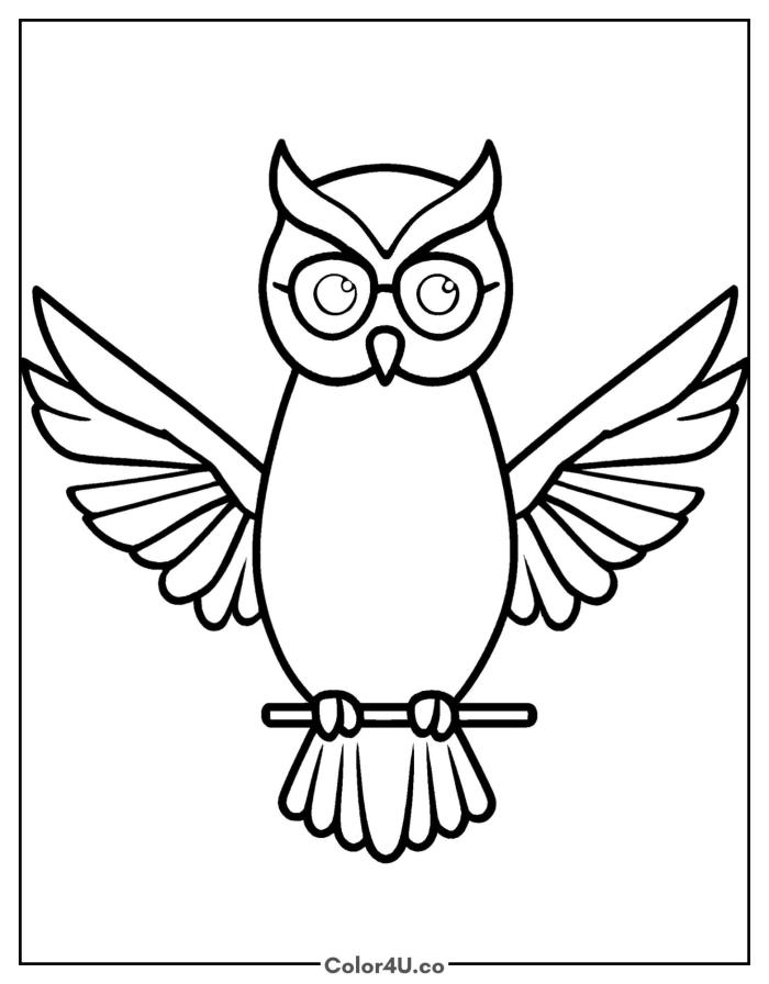 owl-with-glasses-flying