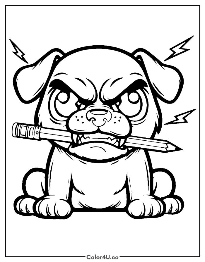 angry-dog-with-a-pencil