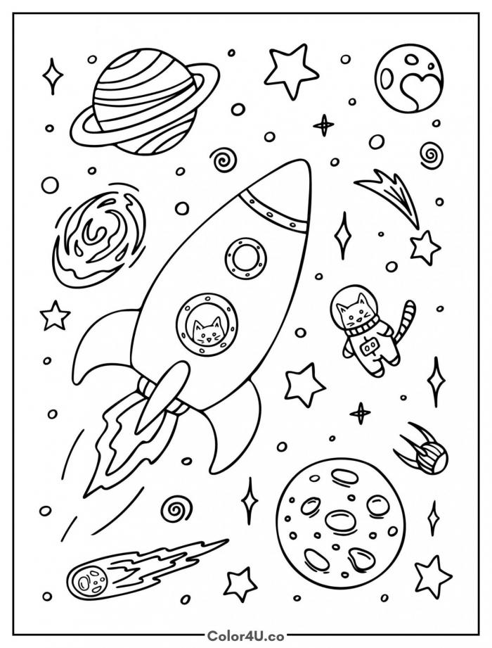 cute-rocket-in-outer-space