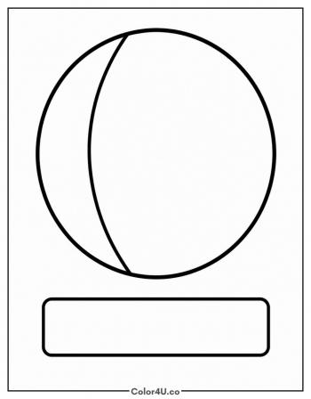 Waxing Gibbous Moon coloring page