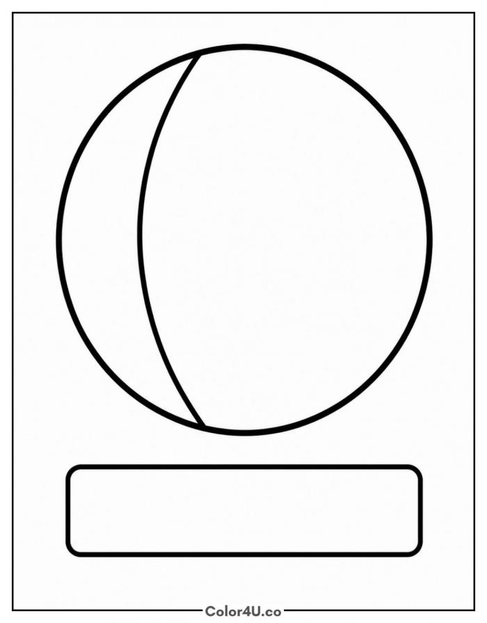 Waxing gibbous moon phase diagram, easy coloring page, free printable