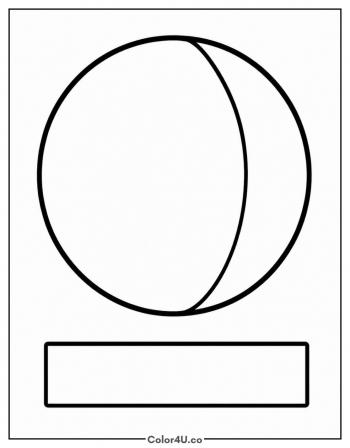 Waning Gibbous Moon coloring page