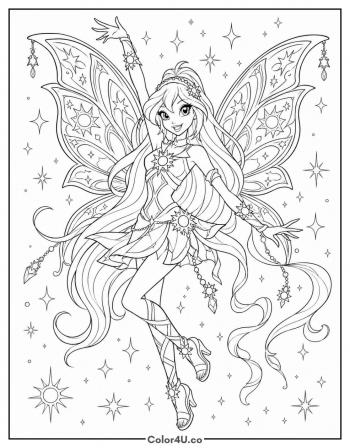 Stella Enchantix coloring page