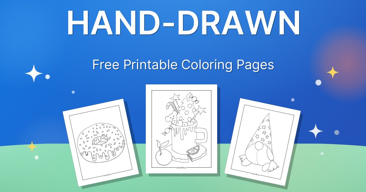 Drawholic Coloring Pages Hand-Drawn Coloring Pages: 3 Free PDF Printables