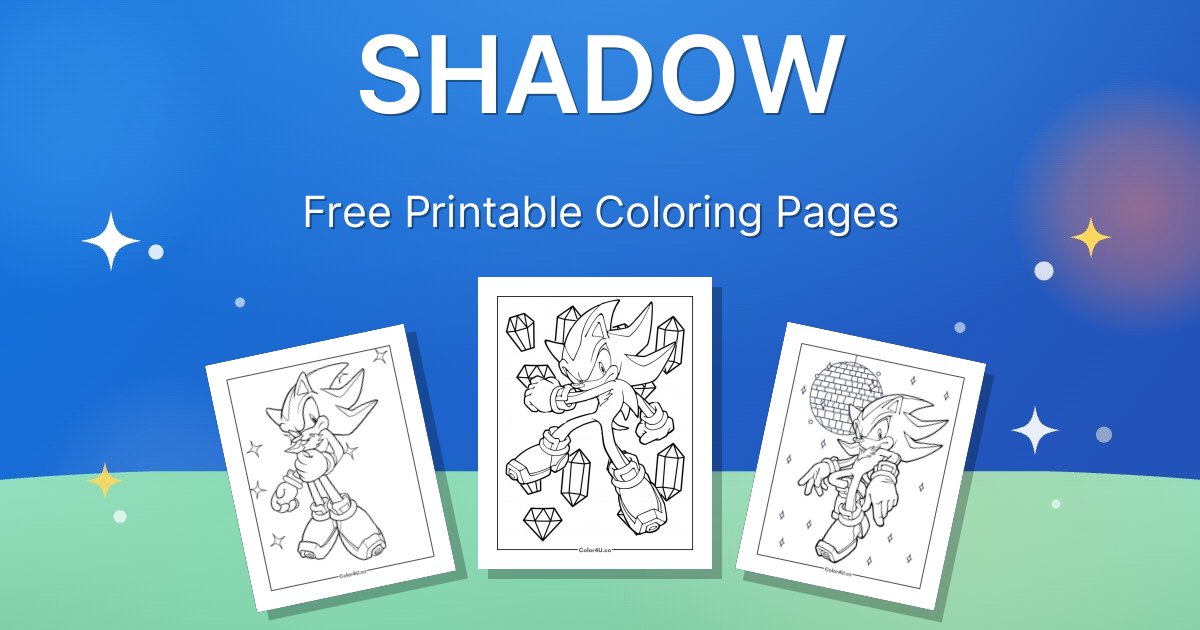Shadow Coliuring In Shadow Coloring Pages: 15 Free PDF Printables